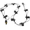 WeRChristmas LINK UP 10 T Port Curtain Connectors, Connectable, Black Cable^ Link Up|Accessories
