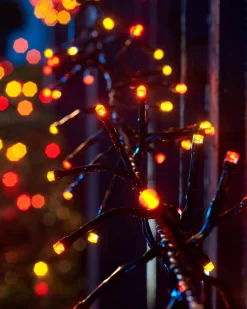 WeRChristmas LINK UP LED Cluster Lights, Black Cable, Autumn Colour^ Link Up|Cluster Lights