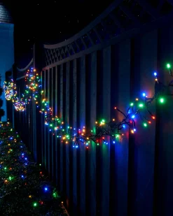 WeRChristmas LINK UP LED Cluster Lights, Black Cable, Multi Colour^ Link Up|Cluster Lights