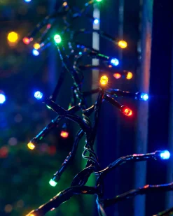 WeRChristmas LINK UP LED Cluster Lights, Black Cable, Multi Colour^ Link Up|Cluster Lights