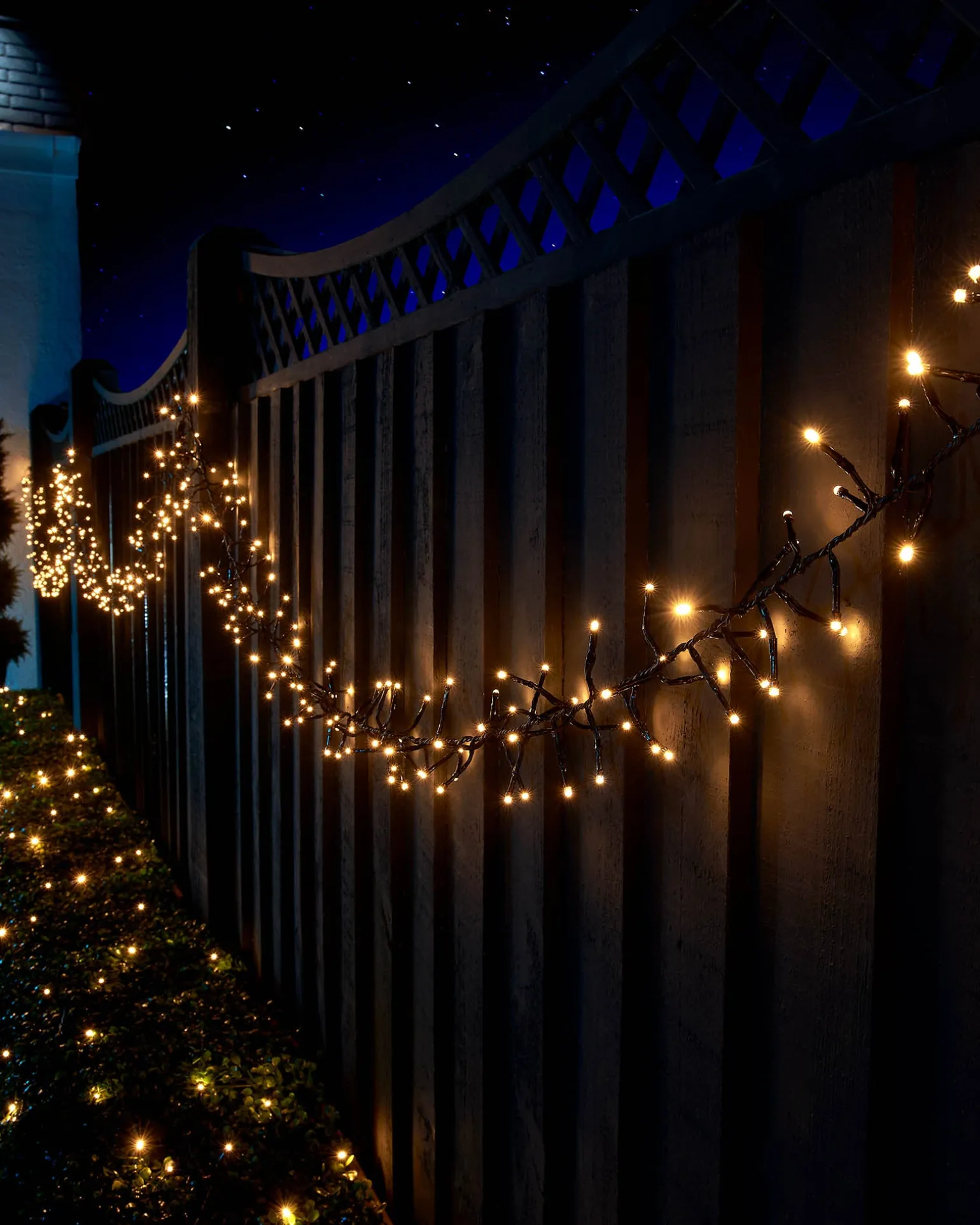 WeRChristmas LINK UP LED Cluster Lights, Black Cable, Warm White^ Link Up|Cluster Lights