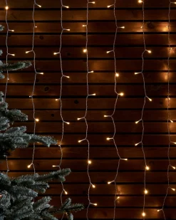 WeRChristmas LINK UP LED Curtain Lights, White Cable, 1 M X 1.2 M, Warm White^ Link Up|Curtain & Net Lights