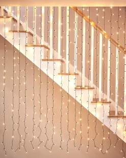 WeRChristmas LINK UP LED Curtain Lights, Black Cable, 2 M X 2.5 M, Warm White^ Link Up|Curtain & Net Lights
