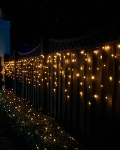 WeRChristmas LINK UP LED Icicle Lights, Black Cable, Warm White^ Link Up|Icicle Lights