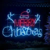 WeRChristmas Merry Christmas Rope Light Silhouette, 1.2 M^ Festive Star, Snowflake & Sign Lights