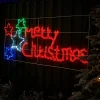 WeRChristmas Merry Christmas Rope Light Silhouette, 125 Cm^ Festive Star, Snowflake & Sign Lights