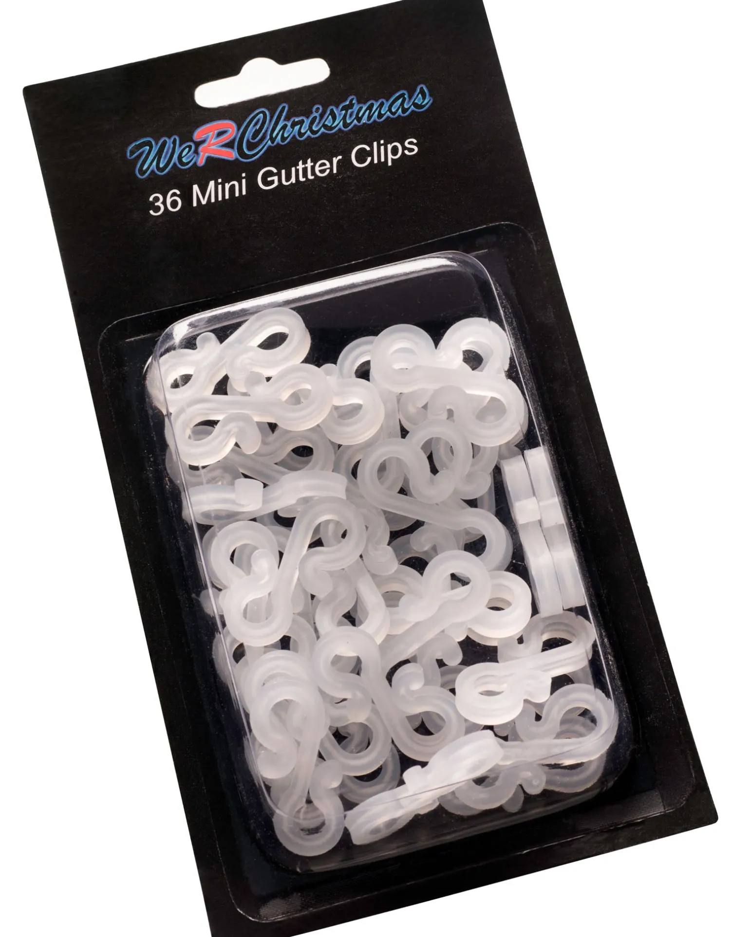 WeRChristmas Mini Gutter Hooks, White, Pack Of 36^ Accessories