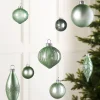 WeRChristmas Mint Green Glass Baubles, 20 Pack^ Glass Baubles