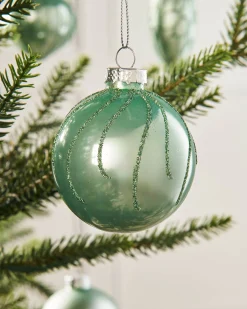 WeRChristmas Mint Green Glass Baubles, 20 Pack^ Glass Baubles