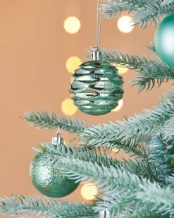 WeRChristmas Mint Green Shatterproof Baubles, 50 Pack, 6 Cm^ Shatterproof Baubles