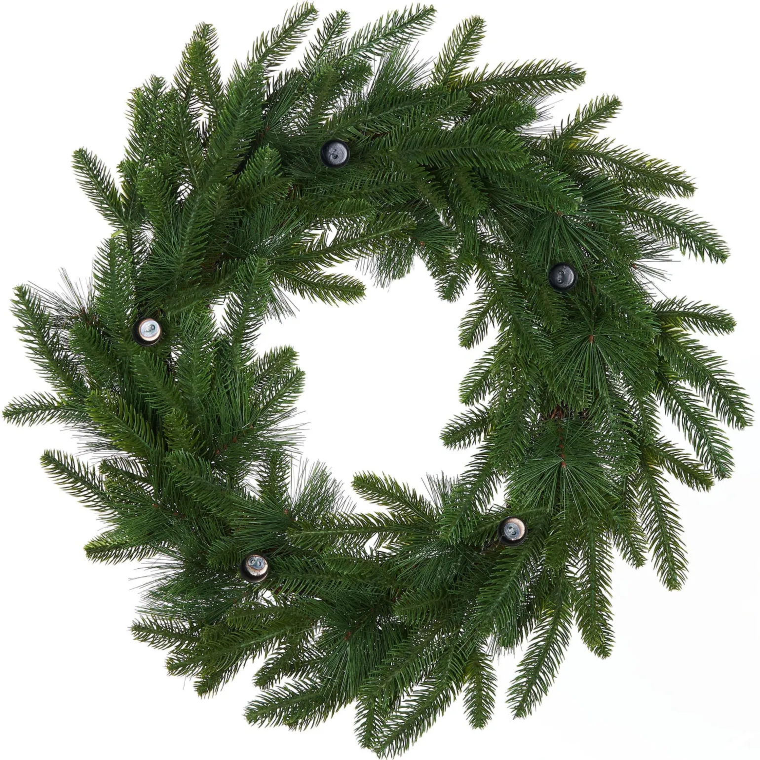 WeRChristmas Mixed Pine Candle Holder Wreath, 60 Cm^ Table Decorations|Plain Wreaths