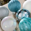 WeRChristmas Multi Blue Shatterproof Baubles, 48 Pack, 6 Cm^ Shatterproof Baubles