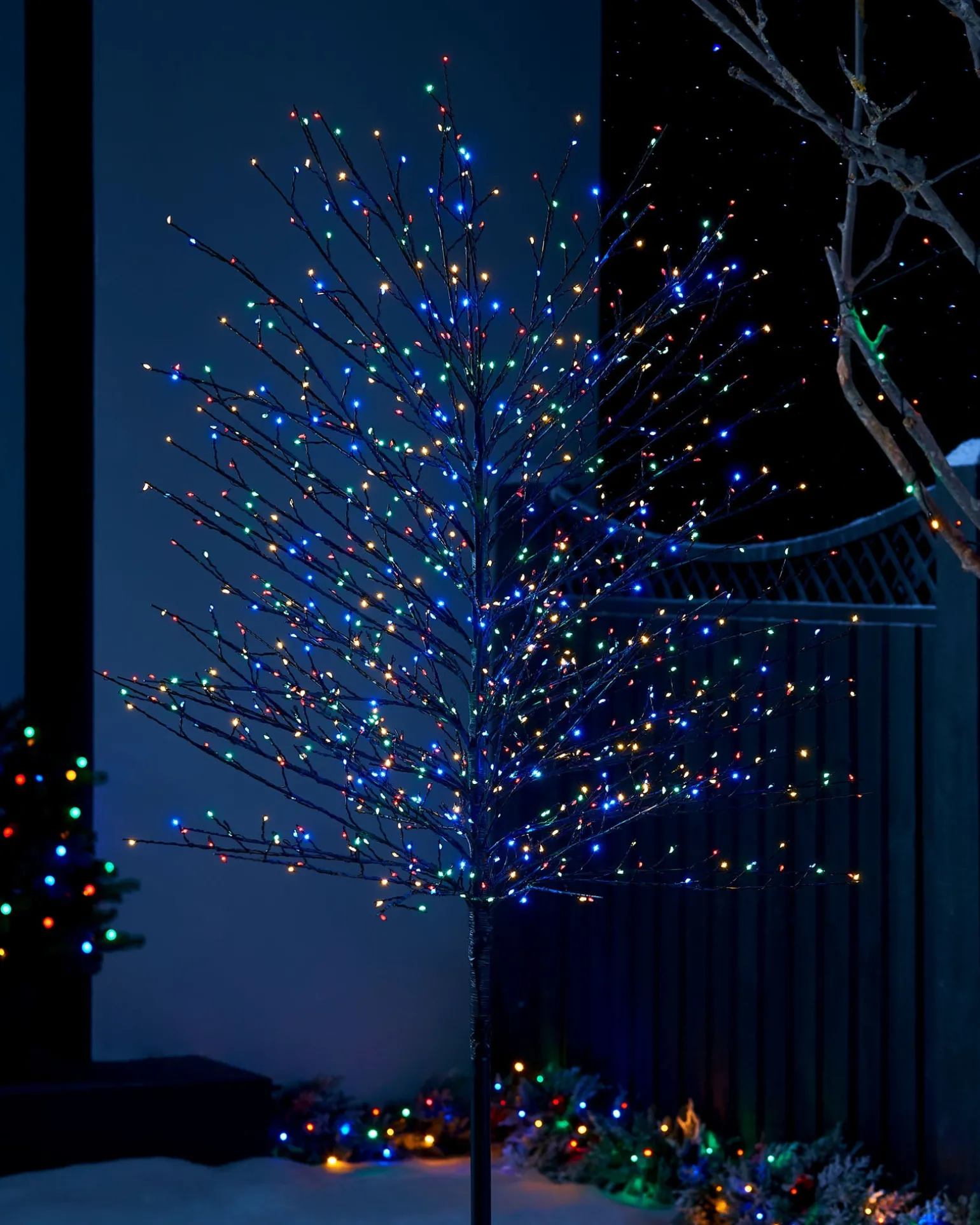 WeRChristmas Multi-Coloured Twig Tree, 6 Ft^ Tree Silhouettes