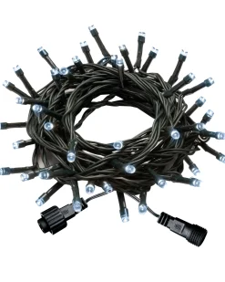 WeRChristmas Multi-Function 50 LED Connectable Light String, Bright White^ Connectable Lights