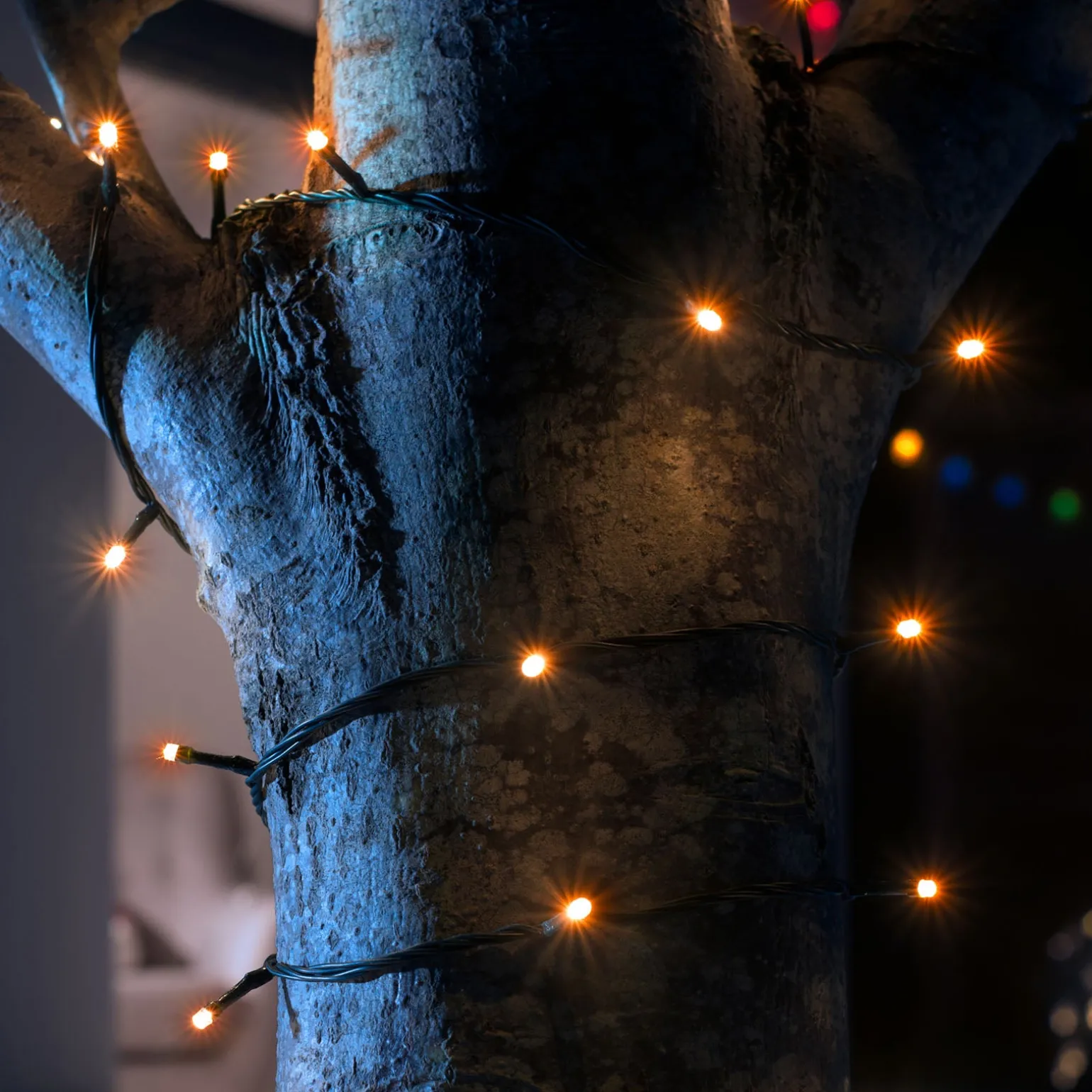 WeRChristmas Multi-Function 100 LED Connectable Light String, Warm White^ Connectable Lights