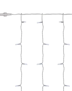 WeRChristmas Multi-Function 300 LED Connectable Curtain Light String, Bright White^ Connectable Lights