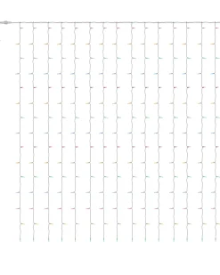 WeRChristmas Multi-Function 300 LED Connectable Curtain Light String, Multi-Coloured^ Connectable Lights