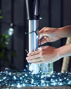 WeRChristmas Outdoor Multi-Function 240 LED Light String, Ice White^ Fairy Lights|Tree Lights