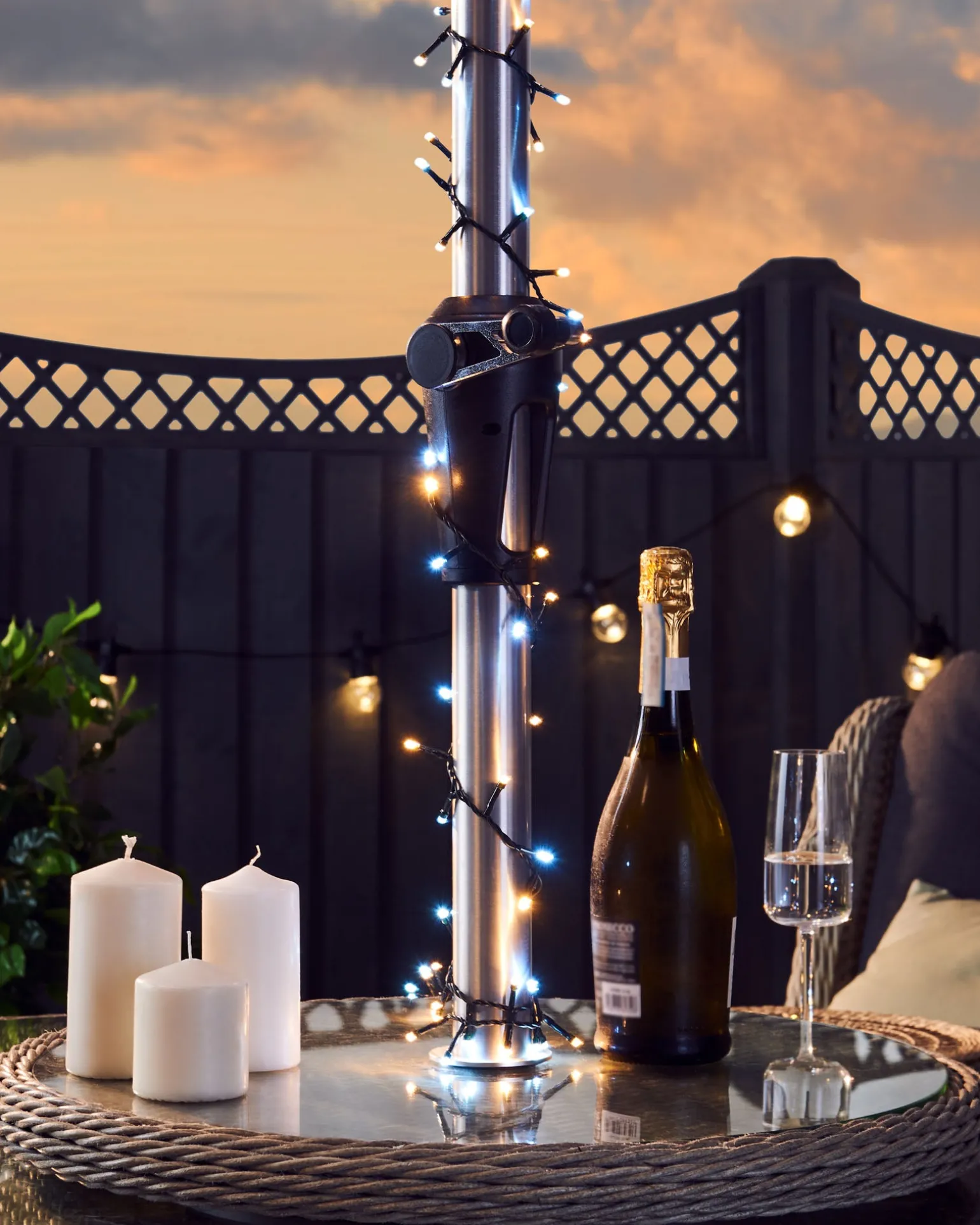 WeRChristmas Outdoor Multi-Function 360 LED Light String, Warm White & Ice White^ Fairy Lights|Tree Lights