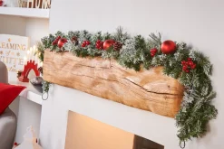 WeRChristmas Pre-Decorated Frosted Garland, 6 Ft^ Decorated Garlands