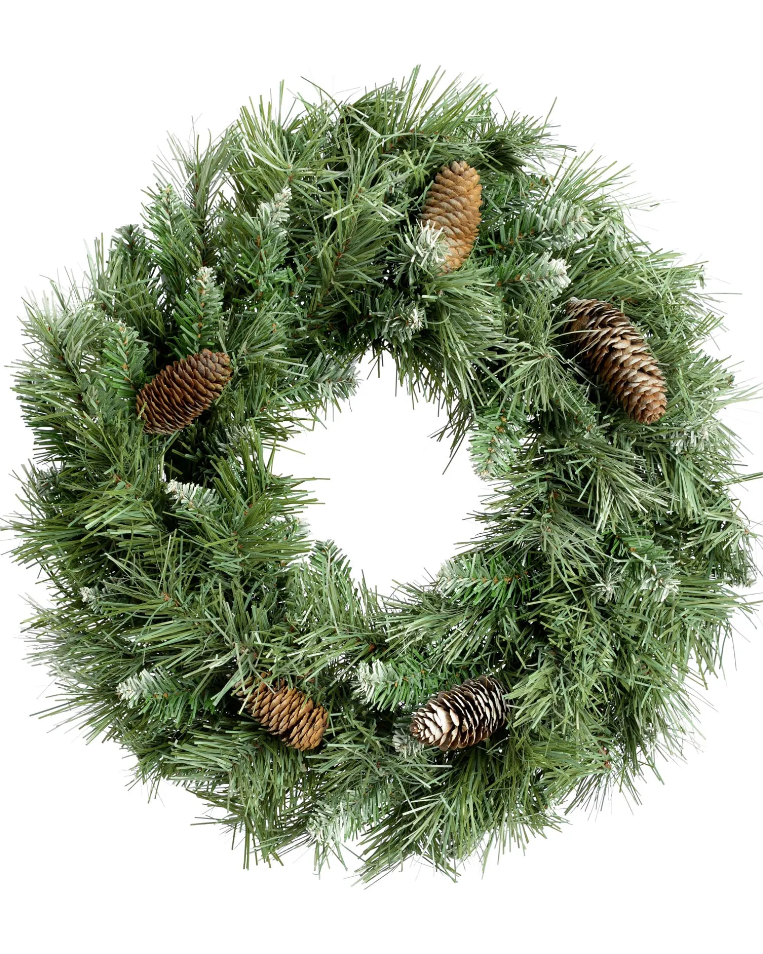 WeRChristmas Pre-Decorated Frosted Scandinavian Blue Spruce Wreath, 50 Cm^ Decorated Wreaths