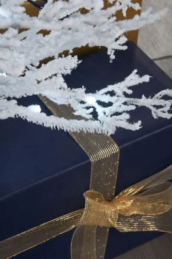 WeRChristmas Pre-Lit Arctic Ice Twig Christmas Tree, 7 Ft^ Premium Christmas Trees|Snow Flocked Christmas Trees