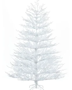 WeRChristmas Pre-Lit Arctic Ice Twig Christmas Tree, 7 Ft^ Premium Christmas Trees|Snow Flocked Christmas Trees