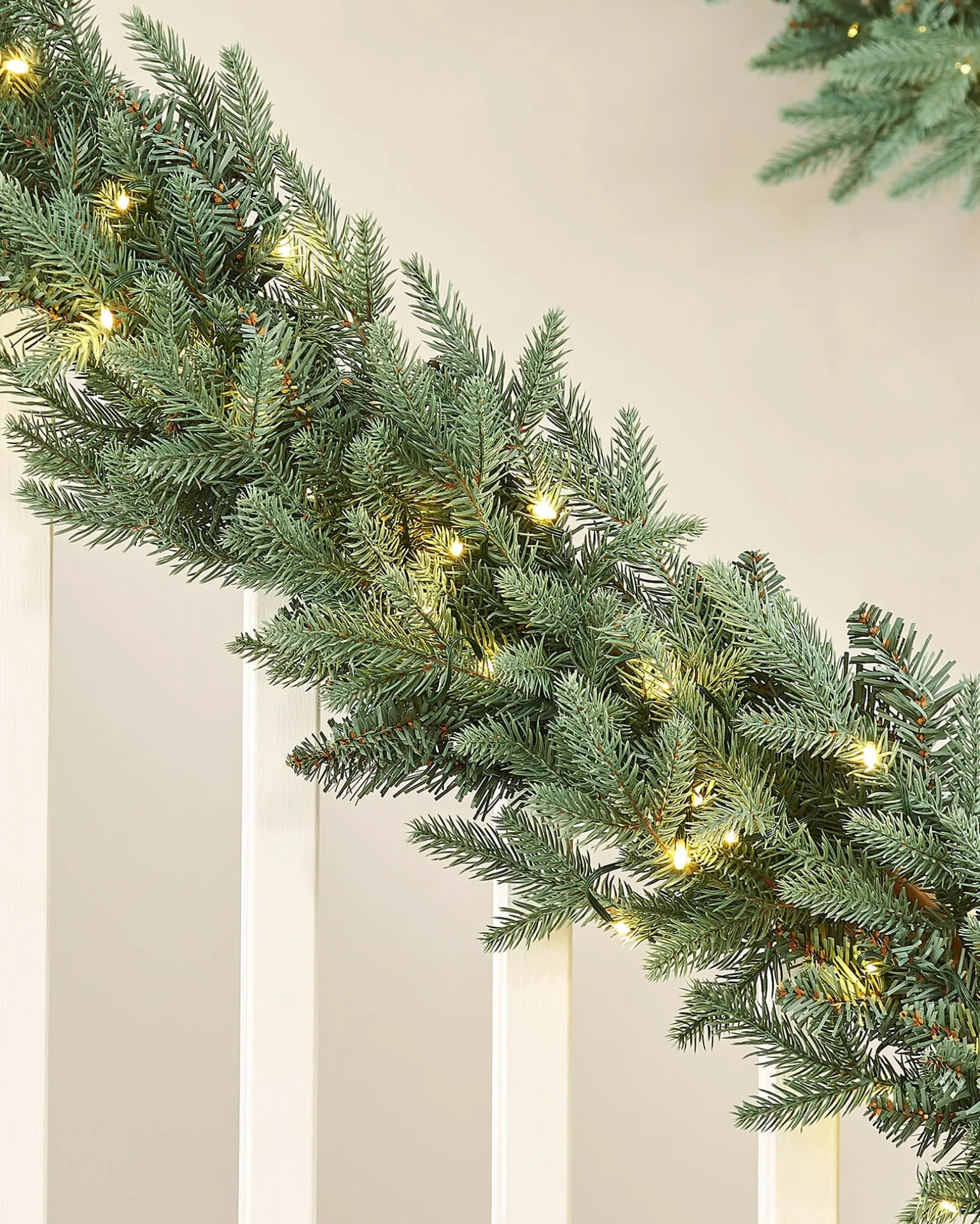 WeRChristmas Pre-Lit Blue Mixed Pine Garland, 9 Ft^ Pre Lit Garlands