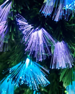 WeRChristmas Pre-Lit Colour Changing Fibre Optic Christmas Tree, 5 Ft^ Budget Christmas Trees|Fibre Optic Christmas Trees
