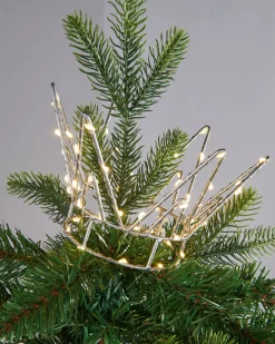 WeRChristmas Pre-Lit Crown Christmas Tree Topper, 18 Cm^ Tree Toppers
