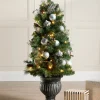 WeRChristmas Pre-Lit Decorated Christmas Tree, 4 Ft^ Budget Christmas Trees|Potted Christmas Trees