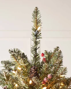 WeRChristmas Pre-Lit Decorated Snow Flocked Christmas Tree, 7 Ft^ Snow Flocked Christmas Trees|Pre Lit Christmas Trees