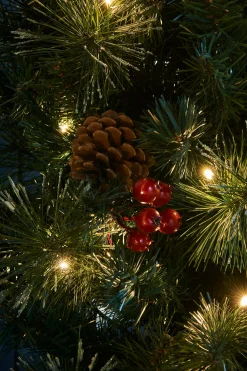 WeRChristmas Pre-Lit Decorative Christmas Trees, Wreath & Garland Bundle^ Tree Silhouettes|Decorated Wreaths