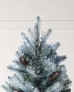 WeRChristmas Pre-Lit Edwardian Spruce Multi-Function Christmas Tree, 7 Ft^ Premium Christmas Trees|Snow Flocked Christmas Trees