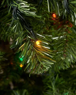 WeRChristmas Pre-Lit Emerald Spruce Christmas Tree, Multi Colour, 7 Ft^ Pre Lit Christmas Trees