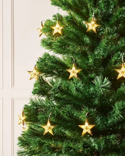 WeRChristmas Pre-Lit Fibre Optic Christmas Tree With Stars, 6 Ft^ Premium Christmas Trees|Budget Christmas Trees
