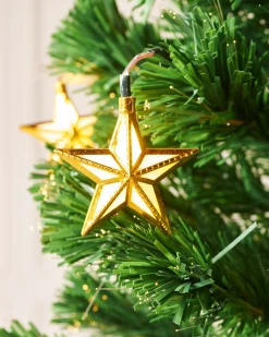 WeRChristmas Pre-Lit Fibre Optic Christmas Tree With Stars, 6 Ft^ Premium Christmas Trees|Budget Christmas Trees
