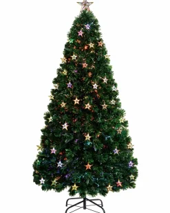 WeRChristmas Pre-Lit Fibre Optic Christmas Tree With Tree Topper, 5 Ft^ Budget Christmas Trees|Fibre Optic Christmas Trees