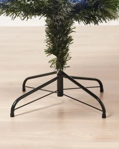 WeRChristmas Pre-Lit Fibre Optic Frosted Christmas Tree With Tree Topper, 5 Ft^ Budget Christmas Trees|Fibre Optic Christmas Trees