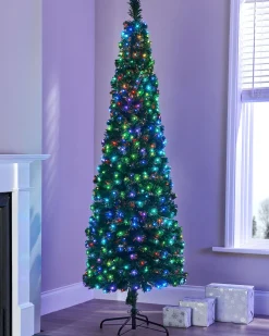 WeRChristmas Pre-Lit Fibre Optic Multi-Colour Christmas Tree, 7 Ft^ Budget Christmas Trees|Fibre Optic Christmas Trees