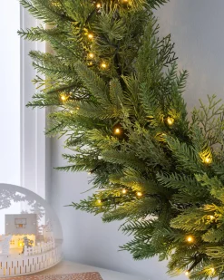 WeRChristmas Pre-Lit Fir Wreath, 1 M^ Extra Large Wreaths|Plain Wreaths