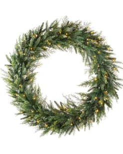 WeRChristmas Pre-Lit Fir Wreath, 1 M^ Extra Large Wreaths|Plain Wreaths