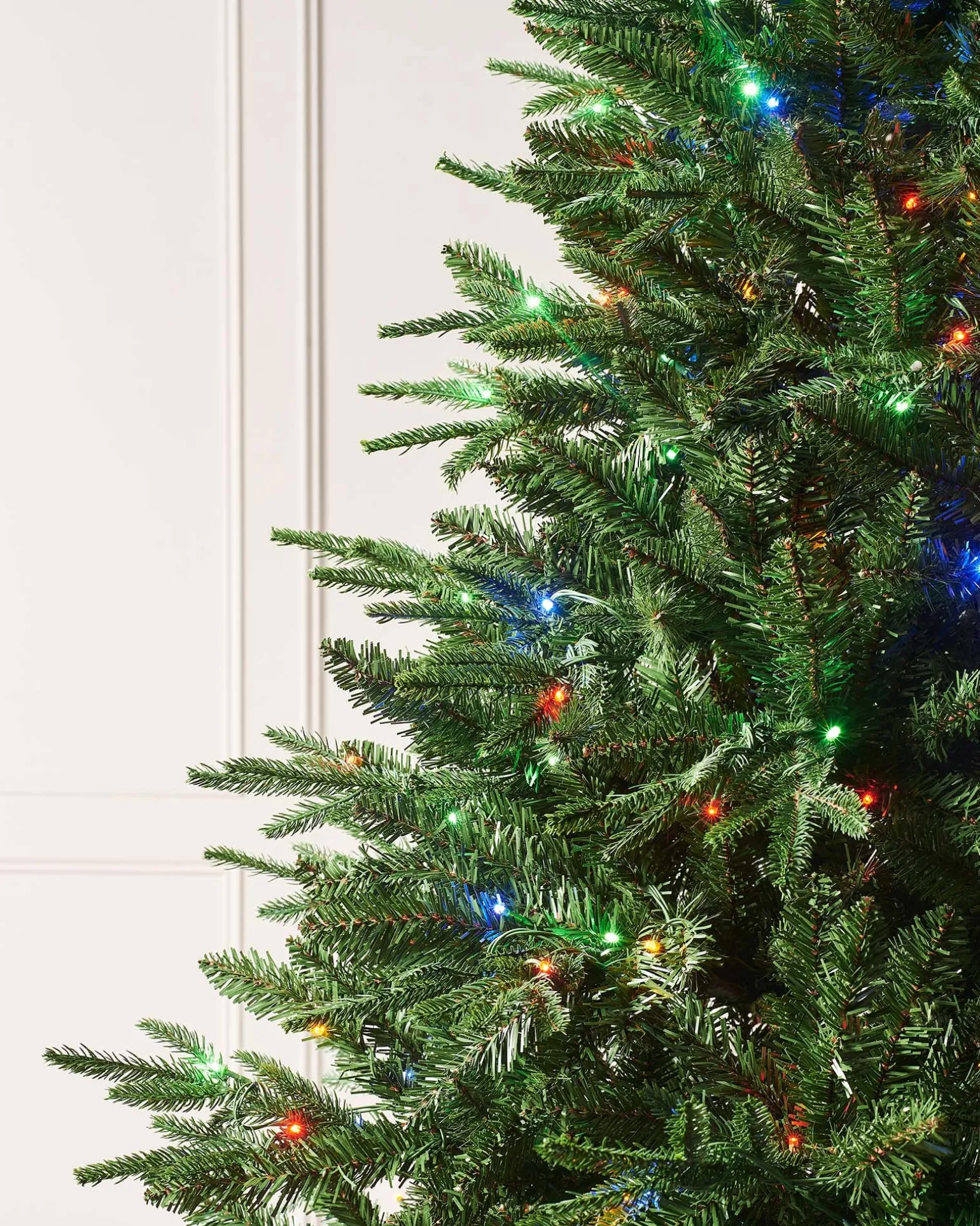 WeRChristmas Pre-lit Grand Alaskan Fir Christmas Tree, Dual Multi Colour, 8 Ft^ Premium Christmas Trees|Pre Lit Christmas Trees