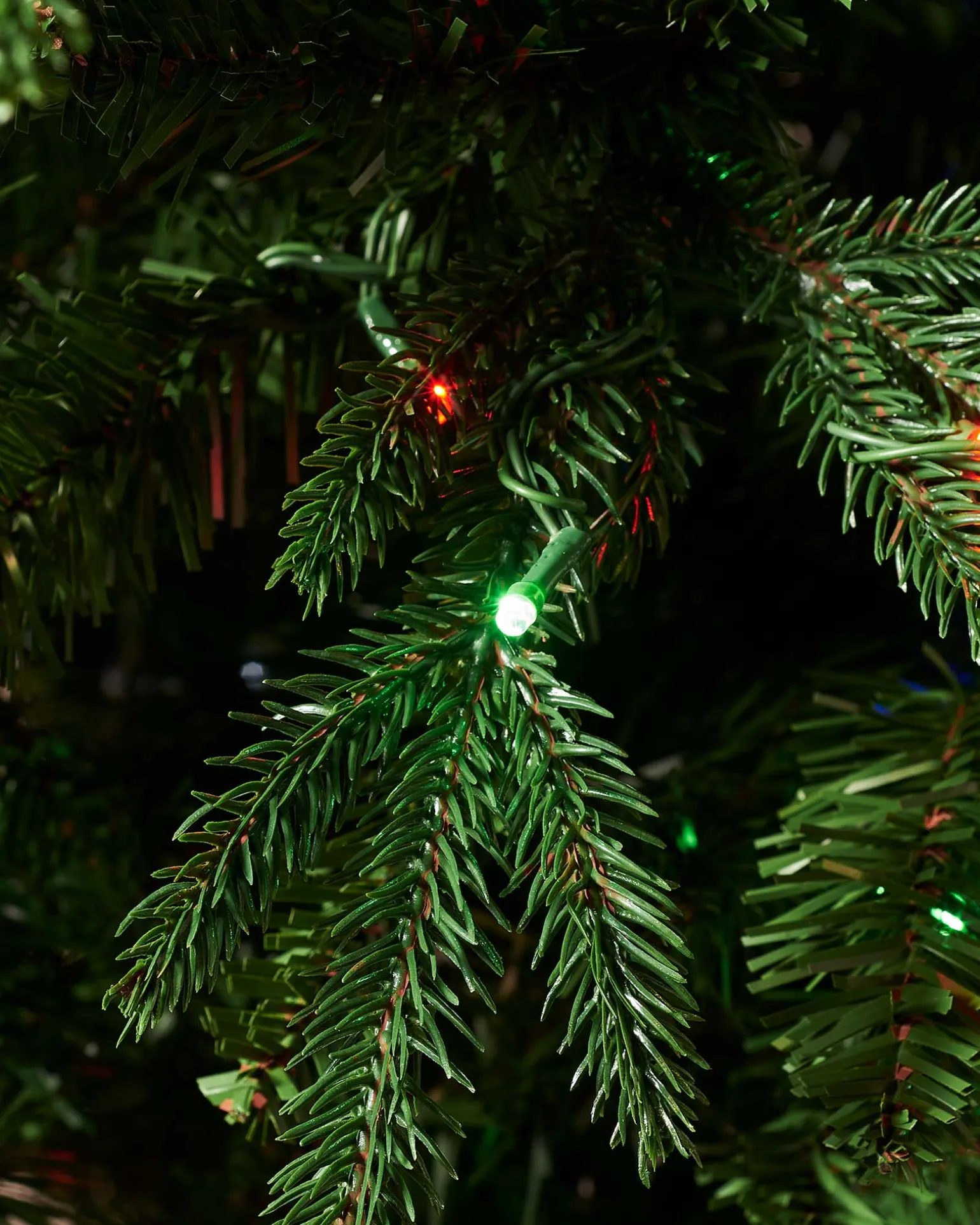 WeRChristmas Pre-lit Grand Alaskan Fir Christmas Tree, Dual Multi Colour, 8 Ft^ Premium Christmas Trees|Pre Lit Christmas Trees