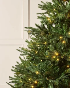 WeRChristmas Pre-Lit Grand Nordmann Fir Christmas Tree, 7 Ft^ Pre Lit Christmas Trees