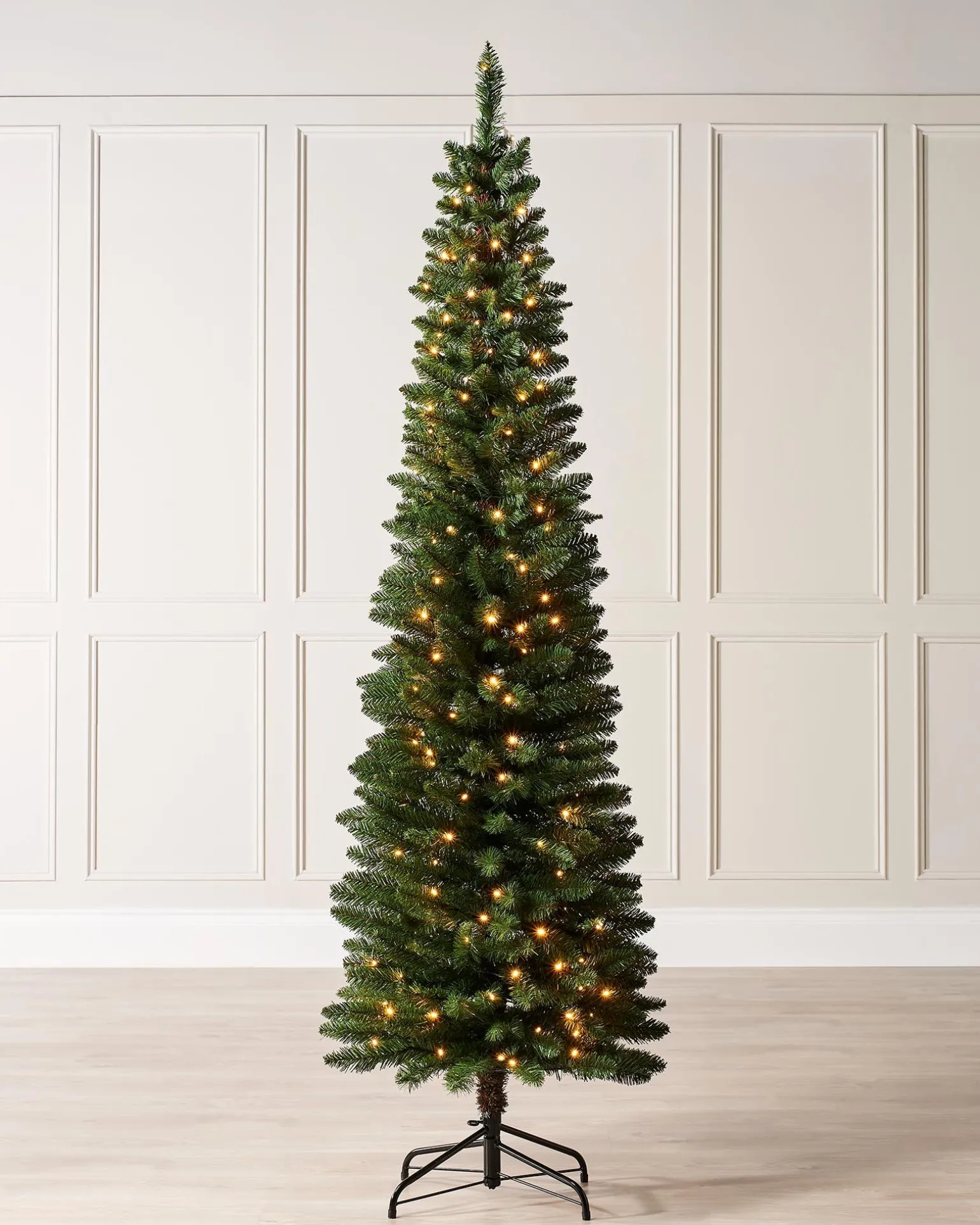 WeRChristmas Pre-Lit Green Pencil Christmas Tree, 6.5 Ft^ Budget Christmas Trees|Pre Lit Christmas Trees