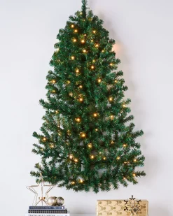 WeRChristmas Pre-Lit Green Wall Mounted Christmas Tree, 3 Ft^ Budget Christmas Trees|Pre Lit Christmas Trees