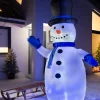 WeRChristmas Pre-Lit Inflatable Animated Snowman, 6 Ft^ Christmas Characters|Inflatables