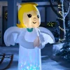 WeRChristmas Pre-Lit Inflatable Colour Changing Angel, 3.5 Ft^ Inflatables