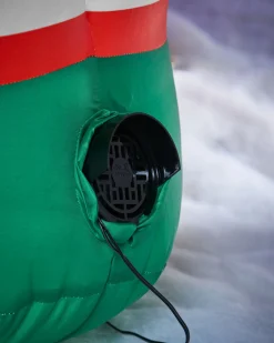 WeRChristmas Pre-Lit Inflatable Elf, 5 Ft^ Inflatables